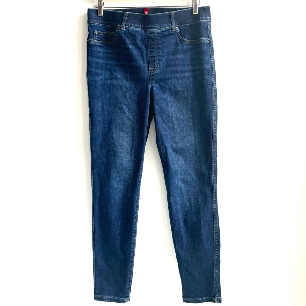 Spanx Ankle Skinny Pull On Jeans Midnight Shade Size Large Style no. 20342R